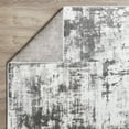 thumbnail image 4 of Loomaknoti Rhane Vearali 3' x 5' Gray Abstract Indoor Accent Rug, 4 of 9