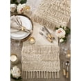 thumbnail image 4 of Fennco Styles Handira Collection Contemporary Moroccan Sequin 100% Pure Cotton 16 x 72 Inch Table Runner, 4 of 4