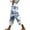 Multicolor-2, variant on ZToonmas Women's Printed Straight Leg Capri Pants Loose Wide Leg Cropped Trousers with Pockets for Casual Summer Wear