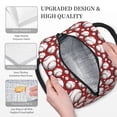 thumbnail image 5 of Haiem Cute Baseball Printed Lunch Bag Women, Lunch Box Lunch Bag for Women, Small Leakproof Cute Lunch Tote Large Capacity Reusable Insulated Cooler Lunch Container, 5 of 6