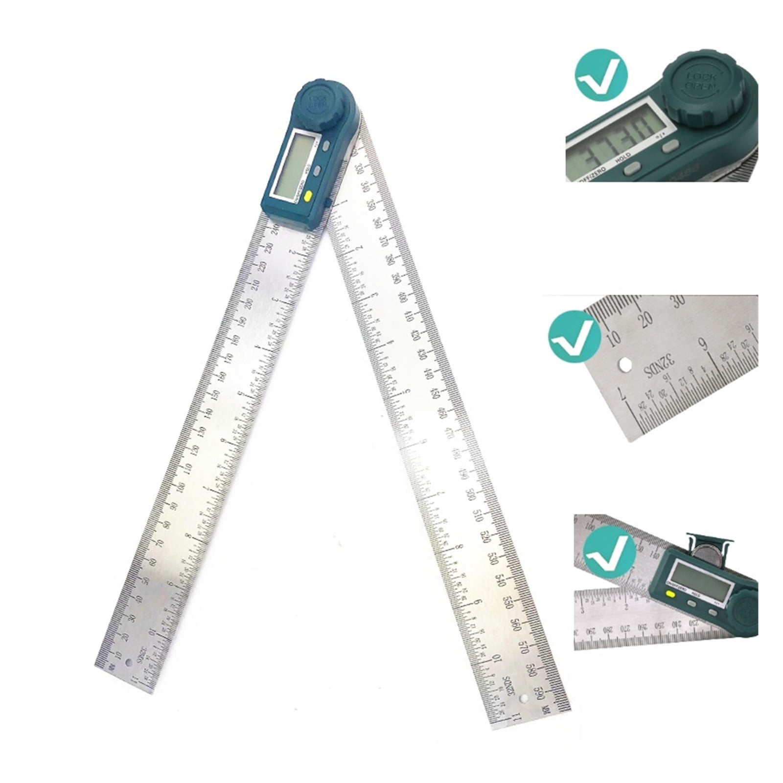 300mm 12inch Digital Protractor Angle Ruler 200mm 8inch Angle Finder Meter Plastic ,Water-Proof & Dust Resistant