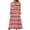 Watermelon Red, variant on IROINNID Maxi Dress for Women Round Neck Long Sleeve Buttoned Folding Printed Dresses ,Orange