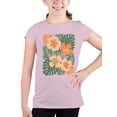 thumbnail image 2 of Tropical Floral Art Print Youth's T-shirt, 2 of 3