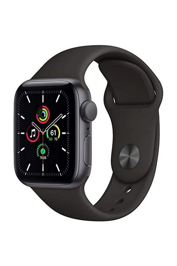 Pre-Owned Apple Watch SE 40mm GPS Space Gray Aluminum Case - Black Sport Band (Fair) Used