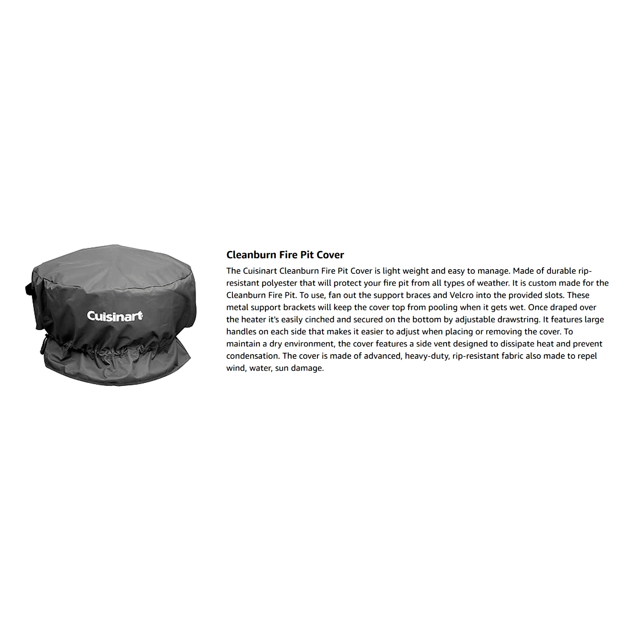 Cuisinart Cleanburn Fire Pit Cover