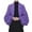 Purple, variant on Women's Knitted Cardigan Winter Warm Fashion Checkered Shawl Casual Open Front Sweater for Daily Wear