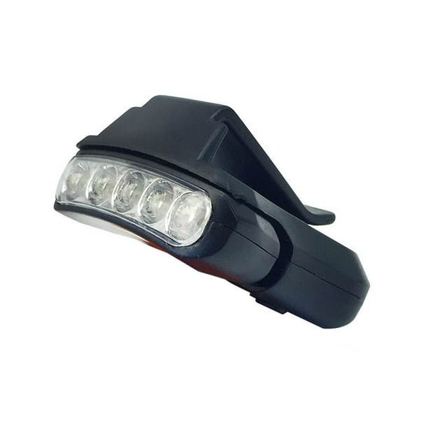 Advancent Super brillante 5 tapas LED luz al aire libre lámpara de cabeza linterna manos libres Clip en pesca faro linterna para correr Iluminación novedosa