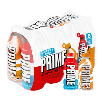 PRIME Hydration Drink, Healthy Ice Pop Flavor, Zero Sugar, 16.9oz