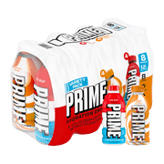 Prime Hydration Sports Drink, Duo Pack, Ice Pop, Orange Swirl, 12 fl oz, Bottles