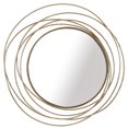 thumbnail image 1 of Luxen Home WHA1445 Cadre Métallique Miroir Mural Rond&44; Or, 1 of 1