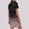 thumbnail image 4 of UoCefik Aline Dresses For Women 2025 Casual Floral Short Sleeve a Line Dress Elegant V Neck Beach Summer Sundress Business Party Flowy Dresses Purple L, 4 of 4