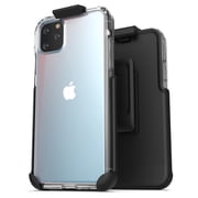 Encased Apple iPhone 11 Pro Max Belt Clip Case (2019) Ultra Slim Clear Back Cover with Holster