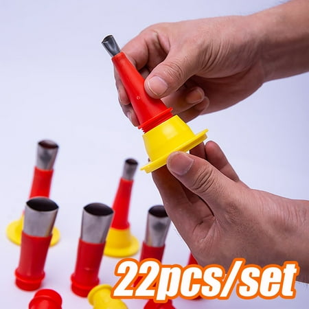 

Beechoice 22Pcs/Set Caulk Nozzle Sealant Finishing Tool Multifunction Caulking Finishing Nozzle Stainless Steel Applicator Reusable Filling Operation Tool for Kitchen Bathroom Window