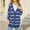 Blue, variant on Caywon Women's Fashion Casual Striped Cardigan Button Sweater Knitted Tops Long Sleeve Soft Basic Knit Cardigan Sweater Casual Long Sleeve Tops Black S
