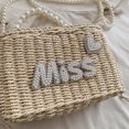 thumbnail image 4 of Bolsa bandolera con cadena de perlas de mensajero informal Moda simple para fiestas navideñas JShteea Para Estrenar, 4 of 9