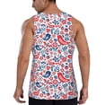 thumbnail image 3 of Xecao Birds Flowers Men's Tank Top Workout Quick Dry Sleeveless Gym Jogging Muscle Shirts Summer Swim Beach Tops, 3 of 9