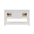thumbnail image 7 of Water Creation Madalyn 60" Wood Double Bathroom Vanity in Pure White & Chrome, 7 of 7