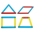 thumbnail image 3 of Flmtop 10Pcs/Set 4-10cm Magnetic Geometric Strips Tools Building Polygon Learning Aids, 3 of 6