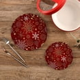 thumbnail image 2 of FREEAMG Christmas Snowflake Pot Holder Trivets Set of 2, Heat Resistant Cotton Rope Round Trivets for Hot Dishes, Bowl,Teapot, Hot Pot and Pans, 2 of 7
