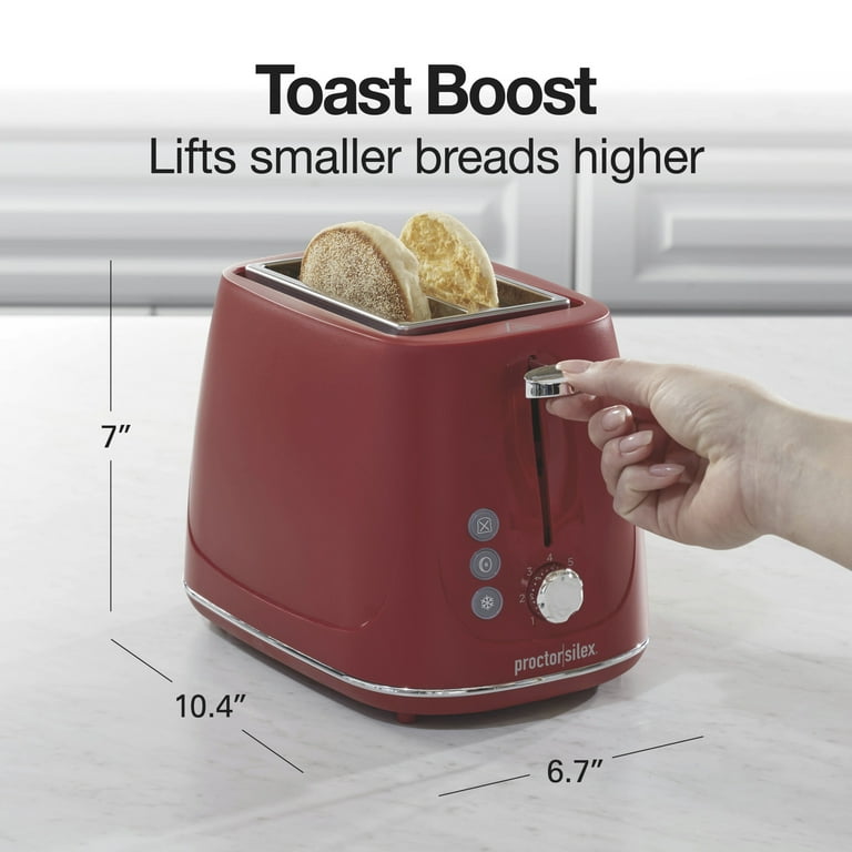 Proctor Silex 2 Slice Toaster, Wide Slots, Bagel, Defrost, Cancel