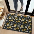 thumbnail image 2 of Black Multicolor Flower Sunflower Pattern Door Rugs,Washable Non Slip Door Mats Indoor,Decorative Door Mats,Entry Mat Indoor for Entrance,Bedroom,Kitchen,Bathroom,20"x32", 2 of 6