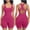 Hot Pink, variant on Kaemgyyd Women Bodycon Romper Sleeveless Scoop Neck Stretchy Workout Gym Jumpsuits Summer Racerback Hollow out Shapewear