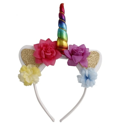 Easter Rainbow Unicorn Headband