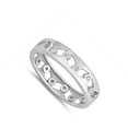 thumbnail image 4 of White Cubic Zirconia Cutout Eternity Thumb Ring .925 Sterling Silver Band Jewelry Female Male Size 8, 4 of 4