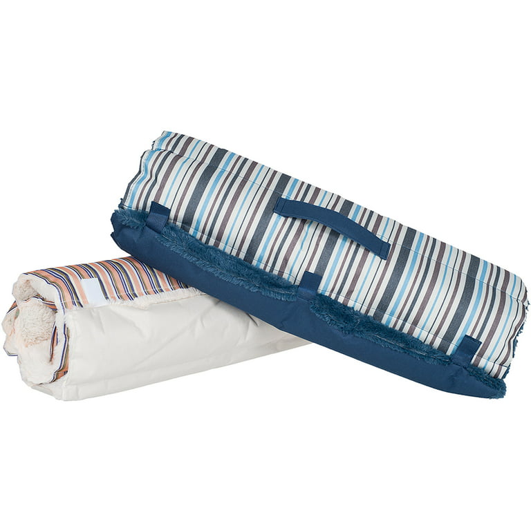 Outdoor Dog Bed - 37x24 Roll-up Travel Bed with Memory Foam and