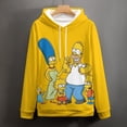 thumbnail image 4 of Simpsons Casual Pullover Hoodie Unisex Hooded Sweatshirt Novelty 3D Graphic Long Sleeve Sweater with Pocket 2XL, 4 of 8