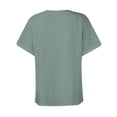 thumbnail image 5 of Sawvnm Women's Plus Size Elegant Casual Cropped Top Green XXXL, 5 of 6