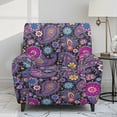 thumbnail image 2 of Kuiaobaty Boho Mandala Flower Recliner Chair Cover that Stay in Place with Side Pocket Durable Reclining Sofa Slipcover Breathable Recliner Couch Cover Washable Reclining Slipcover for Pets Kids, 2 of 8