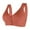 Orange, variant on Toimothcn Bras For Women Comfortable Sexy Transparent Shoulder Strap Bra Wireless Backless Spongeless With Convertible Shoulder Straps Brassiere Comfy Womens Bras