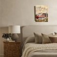 thumbnail image 6 of Farmhouse Canvas Wall Art Red Truck Painting Kitchen Wall Decor Framed Rustic Truck Posters Home for Living Room Bedroom Bathroom Decoration 12x16 inch, 6 of 6
