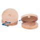 thumbnail image 1 of EeaseMX Castañuelas de madera para dedos, instrumento de percusión para niños, juguete educativo para bebés (color madera), 1 of 7