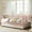 Pink-without Trundle, variant on Twin Metal Daybed with Pull-Out Trundle, 6 Casters and Steel Slat Support, Compact Sofa Bed for Living Room, Bedroom, Guest Room, Pink