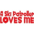 thumbnail image 2 of CafePress - A Ski Patroller Loves Me -  Round Wood Ornament 4", 2 of 2