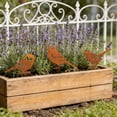 thumbnail image 4 of Outdoor Wrought Iron Flower Pot Decor – Garden Yard Courtyard Insert Silhouette for Natural, Elegant, Low-Maintenance Outdoor Space Enhancement brown, 4 of 6