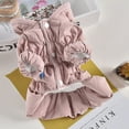 thumbnail image 4 of WBQ Winter Pet Clothes Warm Dress Hoodie Floral Bubble Skirt  Autumn Dog Wedding Dresses Yorkshires Clothes for Chihuahau Pet Cat Dress,, 4 of 9