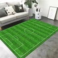 thumbnail image 2 of kjfeif Soccer Area Rug Football Field Carpet Non Slip Floor Mat Football Stadium Green Painted Line Playmat Runner Rug for Living Room Bedroom No Slip Kitchen Rugs and Mats, 2 of 9