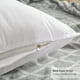 thumbnail image 4 of Oubonun - Insertos de almohada de 22 x 22 (juego de 2) con funda 100% algodón - Par de insertos de almohada decorativos para sofá interior cuadrado de 22 pulgadas - Almohada de sofá blanca, 4 of 5