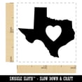 thumbnail image 2 of Texas State with Heart Self-Inking Rubber Stamp Ink Stamper - Lime Green Ink - Small 1 Inch, 2 of 7
