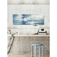 thumbnail image 4 of Parvez Taj "Elongated Blue Hues" Painting Print on Wrapped Canvas, 4 of 7