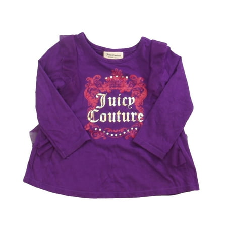 

Pre-owned Juicy Couture Girls Purple Long Sleeve T-Shirt size: 18 Months