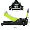 thumbnail image 5 of 3.5 Ton Low Profile,Steel Racing Floor Car Jack with Dual Piston Quick Lift Pump, 5 of 15