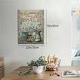 thumbnail image 5 of Farmhouse Flower Bathroom Decor Wall Art Vintage Butterfly Floral Blue Pictures Wall Decor Inspirational Quotes Canvas Painting Prints Artwork Home Decorations Framed for Bedroom12 x16, 5 of 6