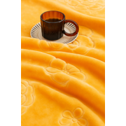 DBOZE King Size 2-Ply Faux Mink Fleece Blanket, Heavy Reversible Plush Raschel Bed Blanket, 85x95, Silky Soft, Gold