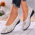 thumbnail image 5 of Willtoo Women's Ballet Flats Round Toe Slip on Lace ballerina Flat Comfortable Wedding Casual Dressy Floral Flats Shoes, 5 of 7