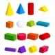 thumbnail image 1 of 1 juego de bloques geométricos sólidos, juguetes didácticos de matemáticas, material didáctico geométrico, 1 of 8