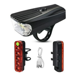 Luz Led Recargable USB 250 Lumens con Bocina - Bici Urbana
